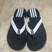 Adidas Shoes | Adidas Unisex Flip Flops | Color: Black/White | Size: 8