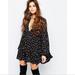 Free People Dresses | Free People Beck Two Layer Dress Black Combo | Color: Black/White | Size: S