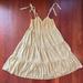 Madewell Dresses | Nwot Madewell Yellow Plus Eyelet Lucie Tie-Strap Tiered Midi Dress -Size 2x | Color: Yellow | Size: 2x