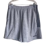 Adidas Shorts | Adidas Men's Sweatshorts Xl 34-40 Gray Cotton Fleece Elastic Waist Active Lounge | Color: Gray | Size: Xl
