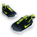 Nike Shoes | Nike Flex Runner Baby Size 3c Gray Black Green Walking Shoes Sneakers At4665-019 | Color: Gray/Green | Size: 3bb