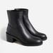 J. Crew Shoes | J.Crew Stacked-Heel Ankle Boots In Leather | Color: Black | Size: 8
