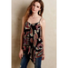 Anthropologie Tops | Anthropologie Hd In Paris Moonset Tank Silk Size 4 Colorful Flowy Vibrant Drapey | Color: Black/Red | Size: 4