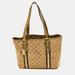 Gucci Bags | Gucci Gold/Beige Gg Canvas And Leather Jolicoeur Tote | Color: Brown | Size: Os