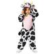 Amscan 9916828 - Unisex World Book Day Cow Hooded Jumpsuit Kids Fancy Dress Costume Age: 3-4yrs