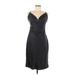 Nasty Gal Inc. Cocktail Dress - Sheath Cowl Neck Sleeveless: Black Print Dresses - Women's Size 8