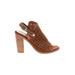 Rag & Bone Heels: Tan Print Shoes - Women's Size 37.5 - Peep Toe