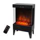 Benross 44140 Electric Fireplace Space Heater/Cast Iron Log Burner Effect / 2 Heat Settings/Remote & Touch Controls/Overheat Protection / 2000W Heating Power