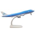Scale Airplane Model 20 Cm 1:400 For International B747 Metal Aircraft Model Die Cast Aircraft Highly Restored Scale Aircraft Exquisite Collection Gift (Color : B)