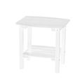 Wildridge Plastic/Resin Outdoor Side Table in White | Wayfair LCC-222-white