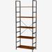 17 Stories Tarl 23.62" W Shelving Unit Wood/Steel in Brown | 62.2 H x 23.62 W x 11.81 D in | Wayfair 6AA6498D00F3448F87448AC07138BE47