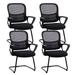 Inbox Zero Lucuss Conference Chair Upholstered/Bungee in Black/Gray | 22 W x 21.5 D in | Wayfair A696736AF3534108A703D0549B4AF5D8