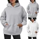 Pull à capuche en velours pour femme sweats à capuche sourire pull PVD respirant hiver