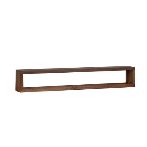 MiaMöbel Wandregal Tamesi 120cm Massivholz Teak Modern