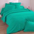 Housse de couette 140x200 vert jade en coton