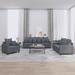 vidaXL Sofa Set with Cushions Couch Armchair for Living Room 3 Piece Velvet - 78" x 30.3" x 31.5"
