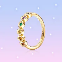 pandora ring silber gold