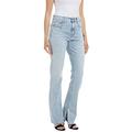 Replay Damen Sharljn Slim Flare Jeans, 011 Super Light Blue, 31W / 34L