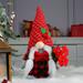 Toyfunny Knitted Cherry Doll Desktop Ornament Creative Gnome Standing Faceless Doll Christmas Decorations Creative Faceless Doll Ornaments Christmas Cute Gnome Ornaments