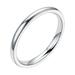 Kayannuo Christmas Clearance Fashion Contracted 2MM Fine Hand Polished Women s Tail Ring Couple Ring