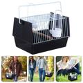 Plastic Pet Bird Cage Portable Bird Cage Parrot Cage Outing Bird Carrying Cage Handheld Cage