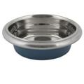 Petmate 34150 1.5 x 1.5 x 3.2 in. Easy Grip Stainless Steel Bowl Blue - 96 oz - 12 Cups