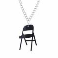 KIHOUT Folding Chair Necklace Chair Sports Necklace Campaign Chair Necklace Acrylic Backrest Small Chair Necklace