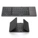 Foldable Bluetooth Keyboard Wireless Portable Keyboard with Larger Touchpad Pocket-Sized Folding Travel Keyboard for MacOS Android Windows iOS Dark Grey