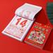 Meijuhuga New Year Calendar Year of The Dragon Shredded Per Day Lunar Hanging 2024 Traditional Chinese Style Daily Calendar Office Home Supplies