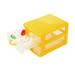 Hxoliqit Durable Plastic Mini Desktop Drawer Sundries Case Small Objects Mini Storage Bags Storage Boxes Storage Bag Organizer Storage Bags(Yellow) for Home storage