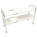 Multi-function Storage Rack Metal Shelf Stackable Organizer Double-layer Cabinet Stainless Steel