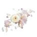 Wedding Flower Hair Comb Accessories Floral Clip Barrettes for Women Bride Side Bridal Silk Cloth Miss