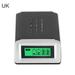 Juhai 4 Slots EU/US/UK Plug LCD Display AA AAA Lithium Ni-MH Battery Fast Charger