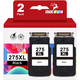 275XL 275 Black Ink Cartridge for Canon Pixma Ink 275 XL PG-275XL PG-275 PG275 275XL Black Ink Cartridge for Canon Pixma TS3522 TS3520 TS3500 TR4720 TR4722 TR4700 Printers (2 Pack Black)