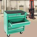 Tool Cart 5-Drawer Tool Box with Wheels Rolling Tool Chest Multifunctional Tool Cart Tool Storage Organizer Trolley with Interlock System Mechanic Tool Storage Cabinet for Garage