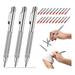 3Pack Scribe Tool with Magnet Tungsten Carbide Scriber with 20 Replacement Marking Tip for Glass/Ceramics/Hardened Steel