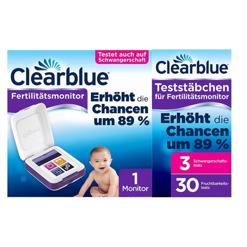 Clearblue Advanced Fertilitätsmonitor + Teststäbchen 30+3 1+33 St Set