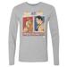 Men's 500 Level Heather Gray WrestleMania Hulk Hogan Vs. Andre The Giant Long Sleeve T-Shirt