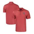 Men's Cutter & Buck Red Colorado Rockies Stars Stripes Pike Eco Tonal Geo Print Stretch Recycled Polo