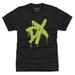 Men's 500 Level Heather Black D-Generation X Spray Paint Logo Premium Tri-Blend T-Shirt