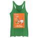 Women's Mad Engine Green Dr. Seuss Eggs and Ham Classic Cover Racerback Tank Top