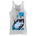 Women's Mad Engine Gray Dr. Seuss Horton Hears A Who Racerback Tank Top