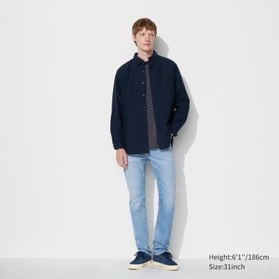 Uniqlo - Cotton Slim Fit Jeans - Blue - 33inch
