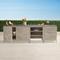 Westport 3-pc. Outdoor Kitchen Set in Weathered Teak - Frontgate