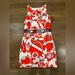 Lilly Pulitzer Dresses | Lilly Pulitzer Cut Out Back Shift Dress | Color: Orange/White | Size: 10