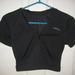 Adidas Tops | Adidas Crop Top Black Half Shirt Workout Top Mesh Sz Medium | Color: Black | Size: M