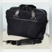 Coach Bags | Coach 2 Way Laptop Bag Heavy Twill & Leather, Black/Silver, Unisex Briefcase | Color: Black/Silver | Size: Os