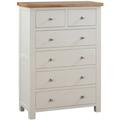 Lundy Painted 2 Over 4 Drawer Chest - Comes in Ivory Painted, White Painted and Bluestar Painted Options