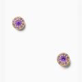Kate Spade Jewelry | Kate Spade Something Sparkly Pave Stud Earrings Light Purple Nwt | Color: Gold/Purple | Size: Os