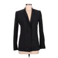 Elie Tahari Wool Blazer Jacket: Below Hip Black Solid Jackets & Outerwear - Women's Size 8